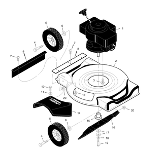 Part Location Diagram of F-99443 Briggs and Stratton Book, Instruction